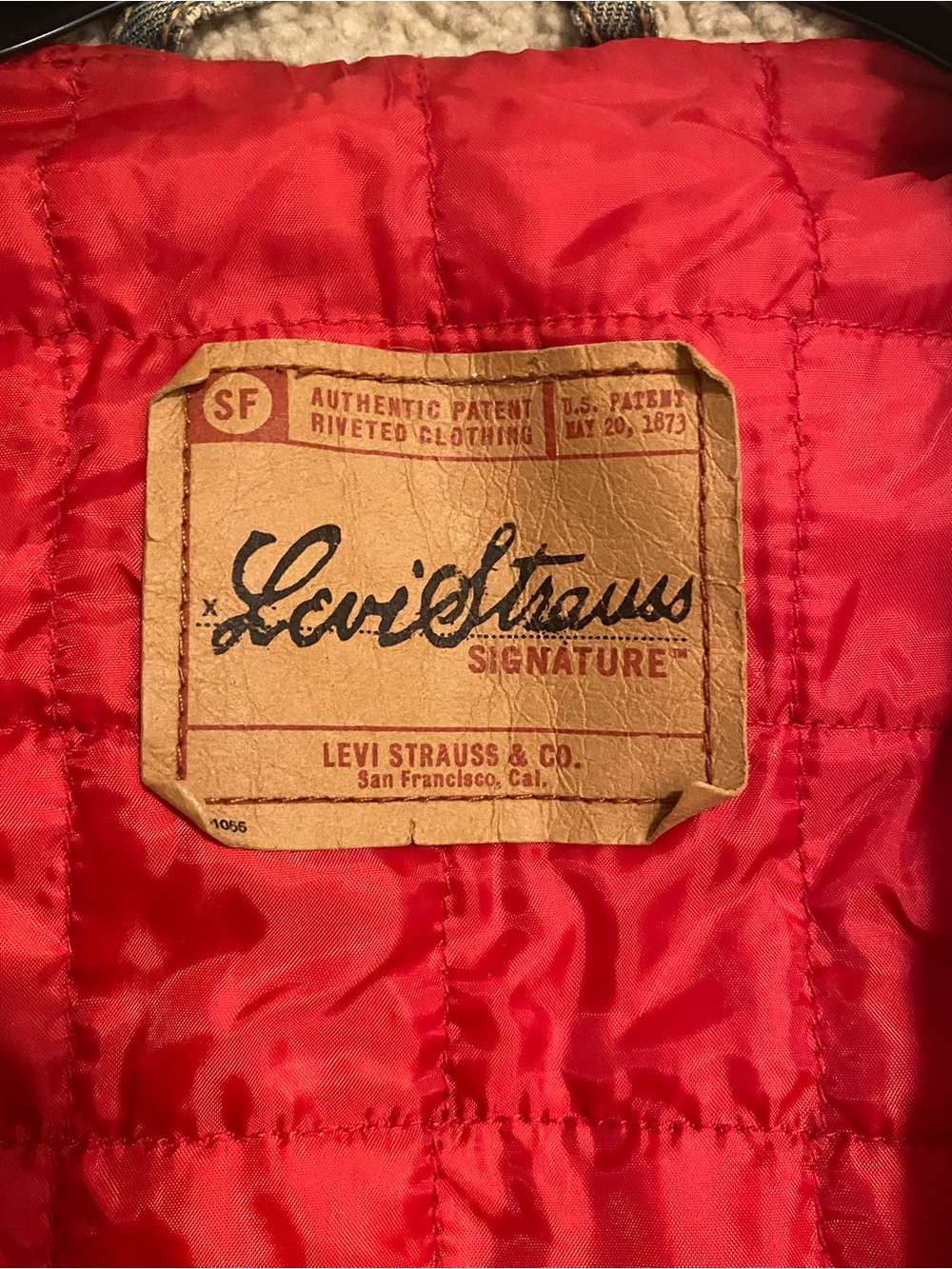 Levi Strauss & Co Men’s L ? Sherpa Lined Denim Trucker Jean Jacket Blue Y2K - Picture 3 of 9